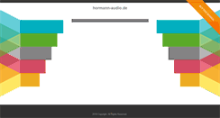 Desktop Screenshot of hormann-audio.de